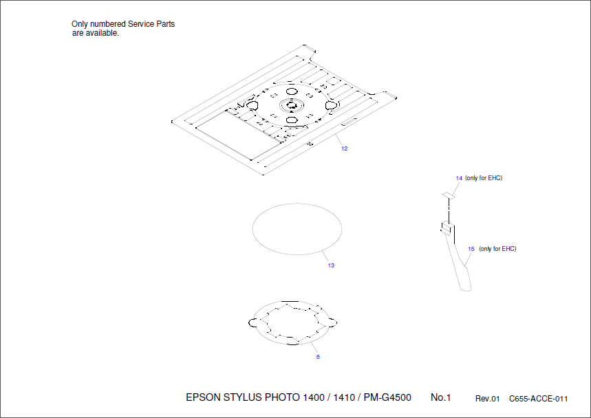 Epson Stylus Photo 1400 Parts Manual-1